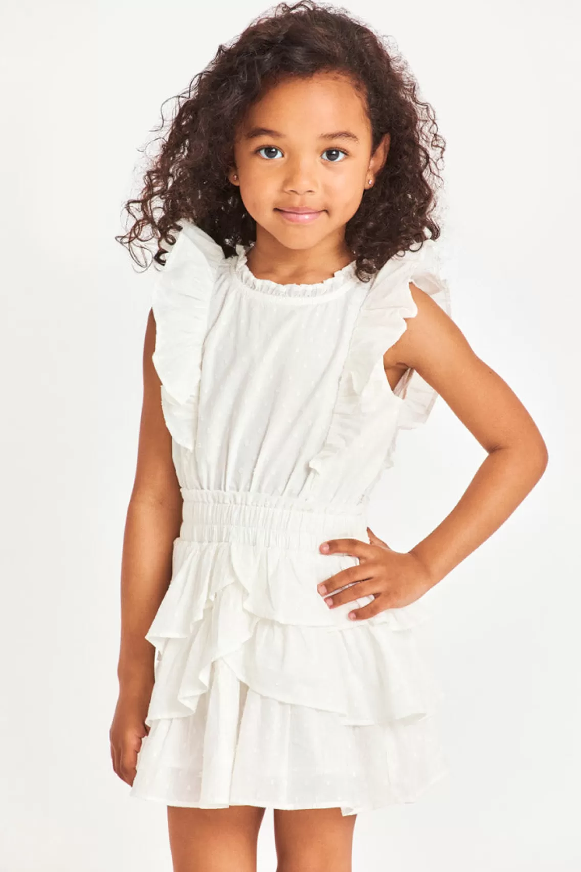 Girls | Pink Edit-LoveShackFancy Girls Decker Heritage Dress PEONY PINK