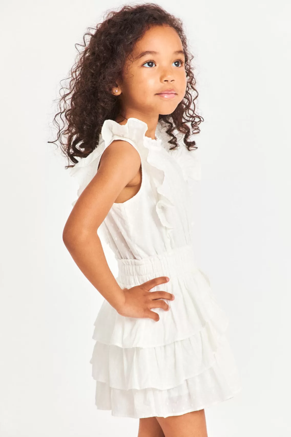 Girls | Pink Edit-LoveShackFancy Girls Decker Heritage Dress PEONY PINK