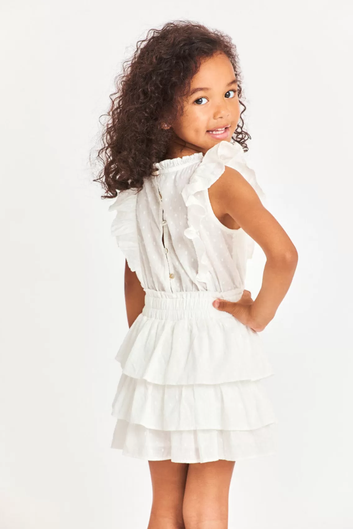 Girls | Pink Edit-LoveShackFancy Girls Decker Heritage Dress PEONY PINK