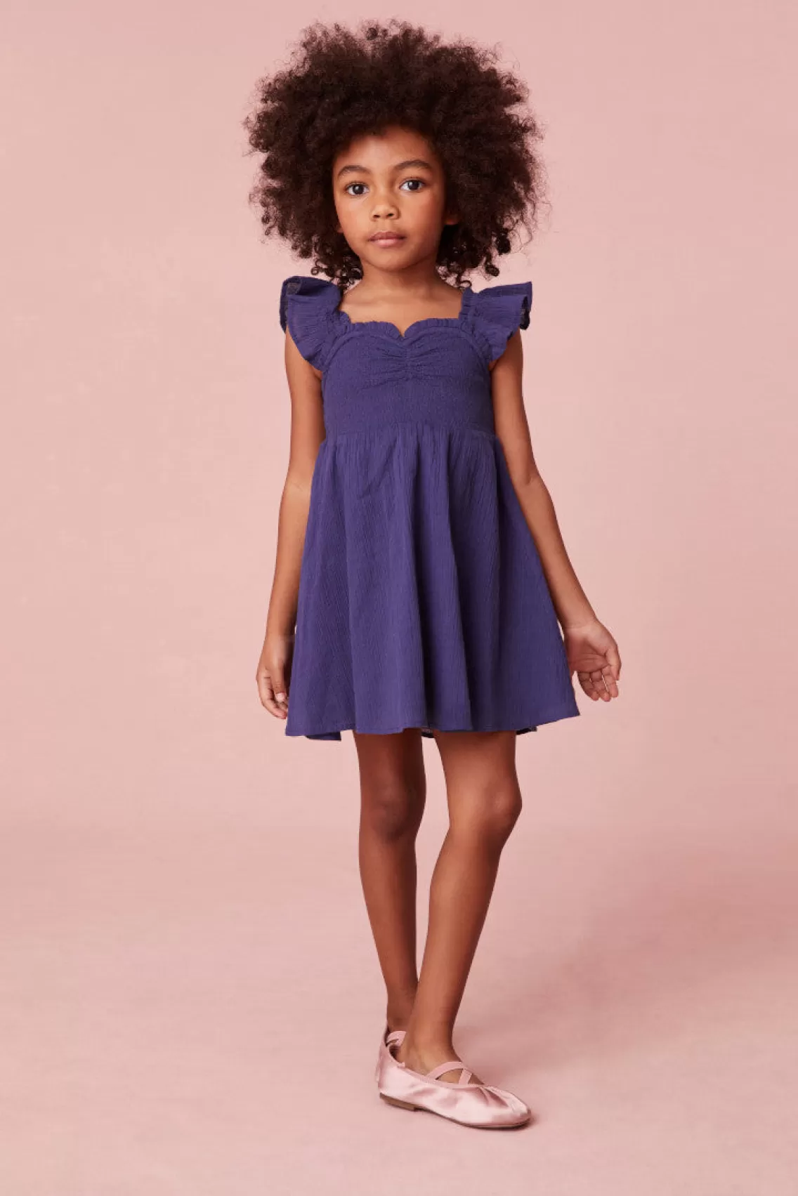 Girls | Mommy & Me-LoveShackFancy Girls Mefford Cotton Dress STRAWBERRY MOON
