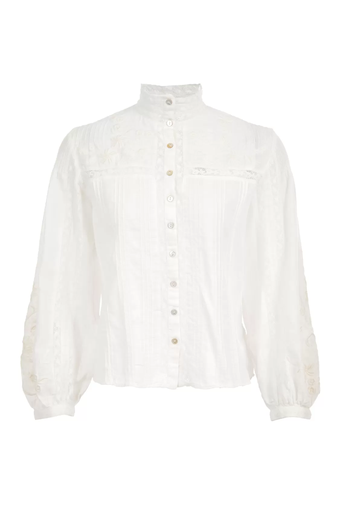 Tops | White Edit-LoveShackFancy Ronda Cotton Top ANTIQUE WHITE