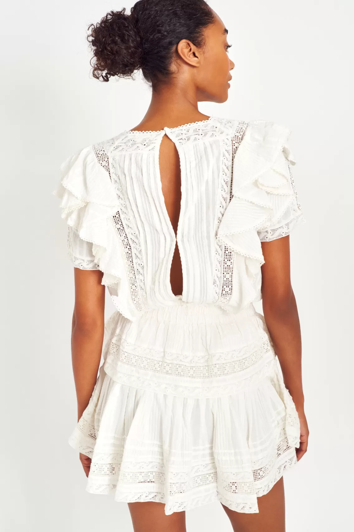 Dresses | White Edit-LoveShackFancy Stella Heritage Mini Dress ANTIQUE WHITE